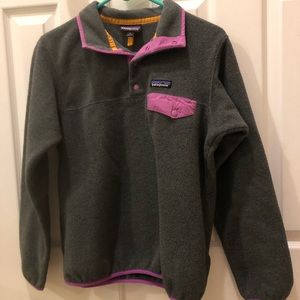 Patagonia synchilla purple and gray